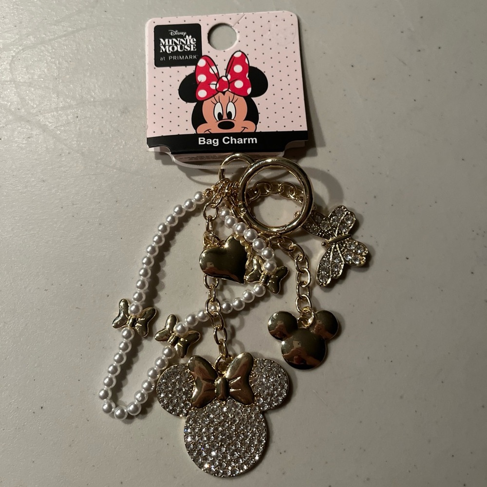 Disney Gold and Silver Minnie Mouse Charm Set